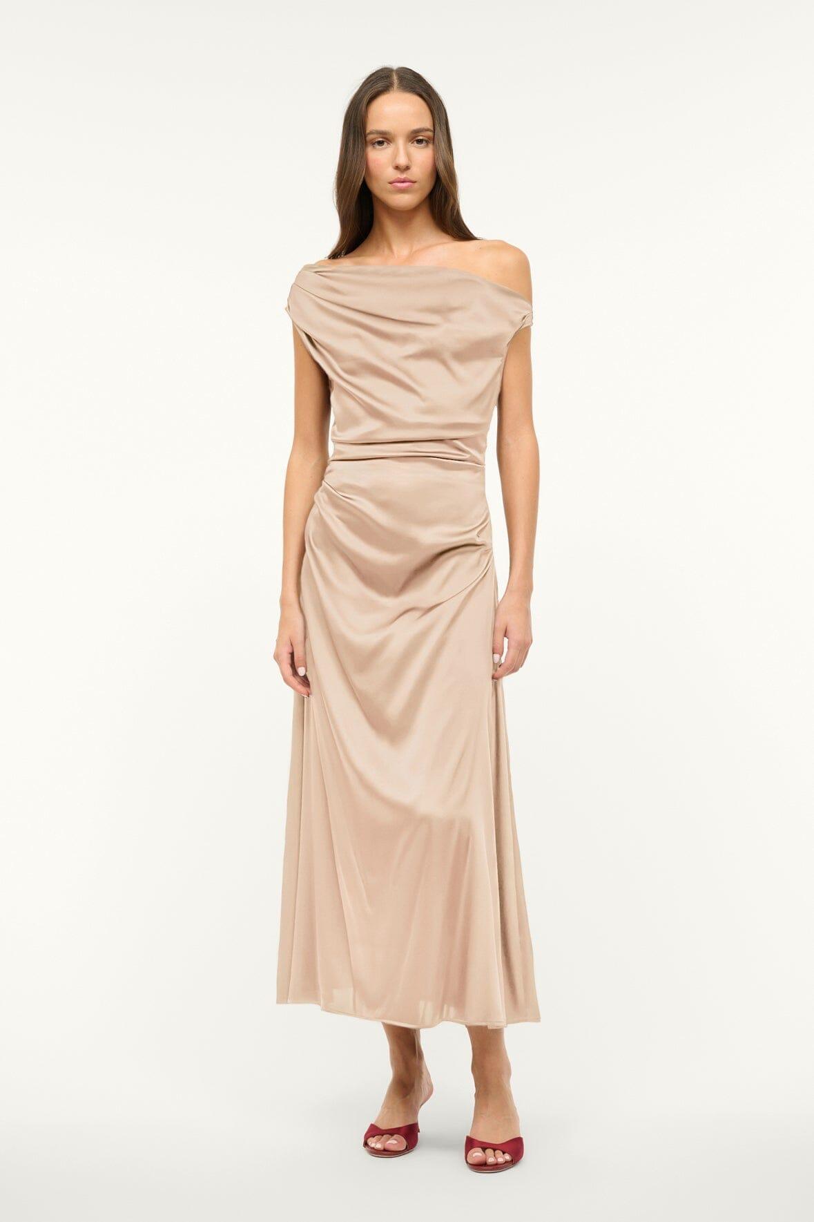 PHARE SILK DRESS | BIRCH Product Image