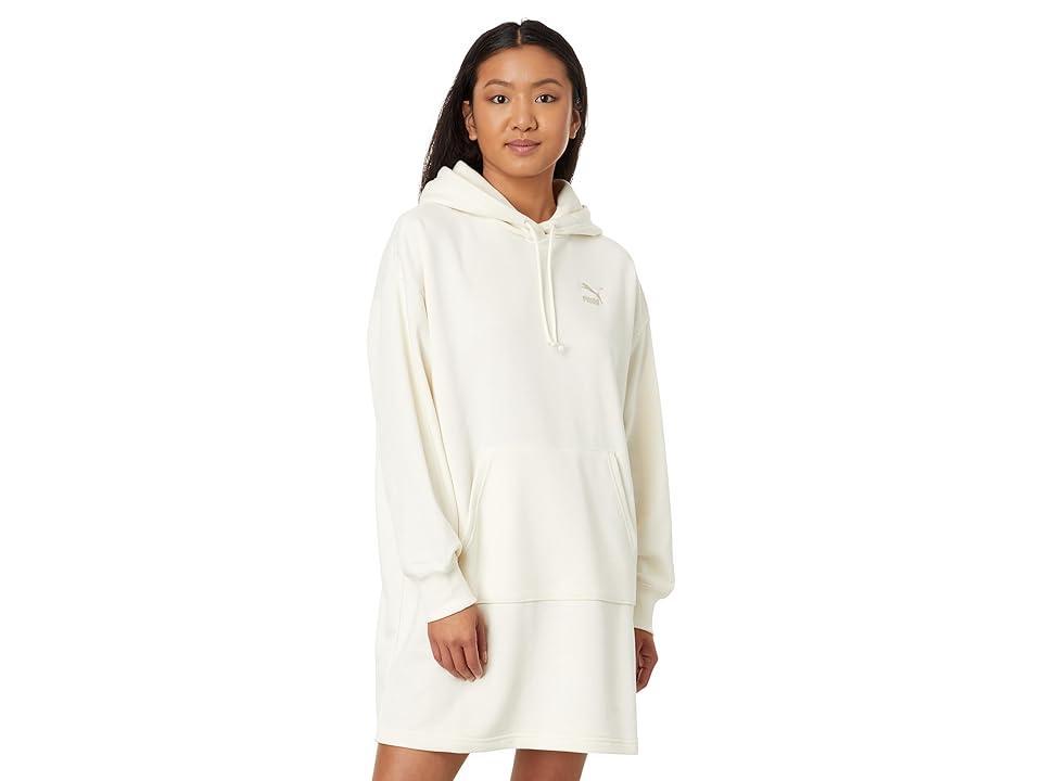 PUMA Classics French Terry Hooded Dress (No Color) Women's Clothing Product Image