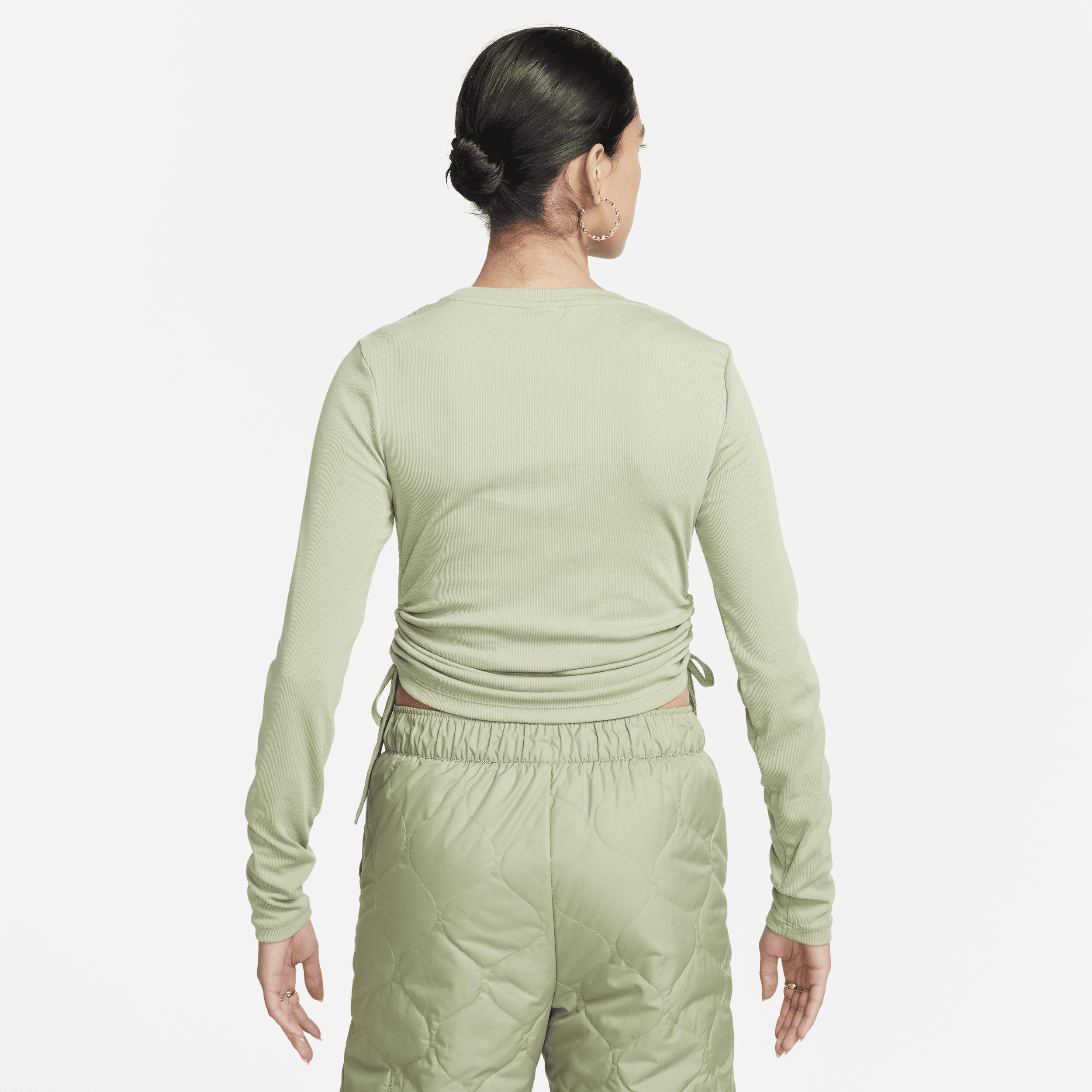 Women's Nike Sportswear Essential Ribbed Long-Sleeve Mod Crop Top Product Image