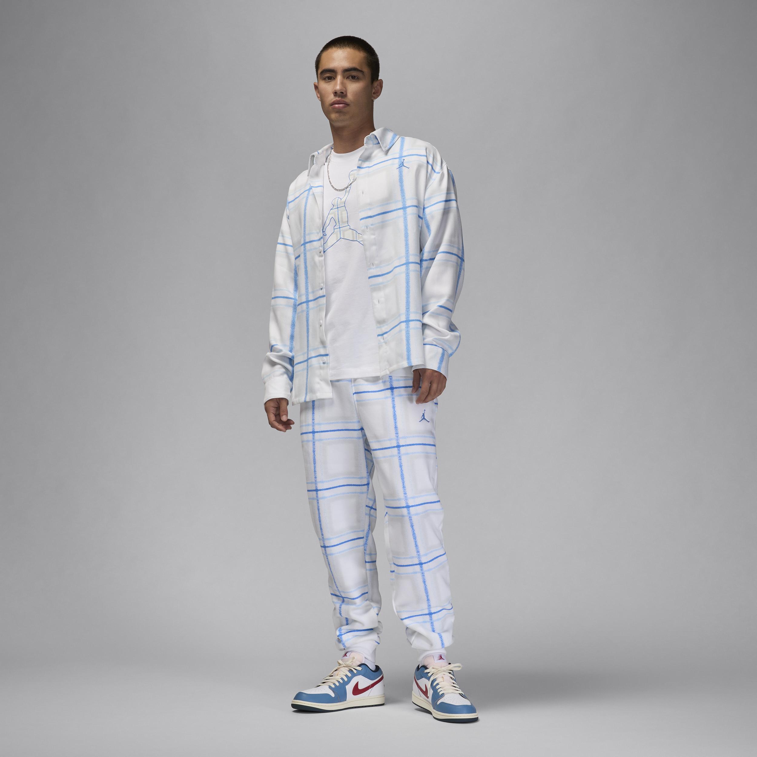 Jordan Mens Jordan Flight Essential Holiday Jumpman Crew - Mens White/White Product Image