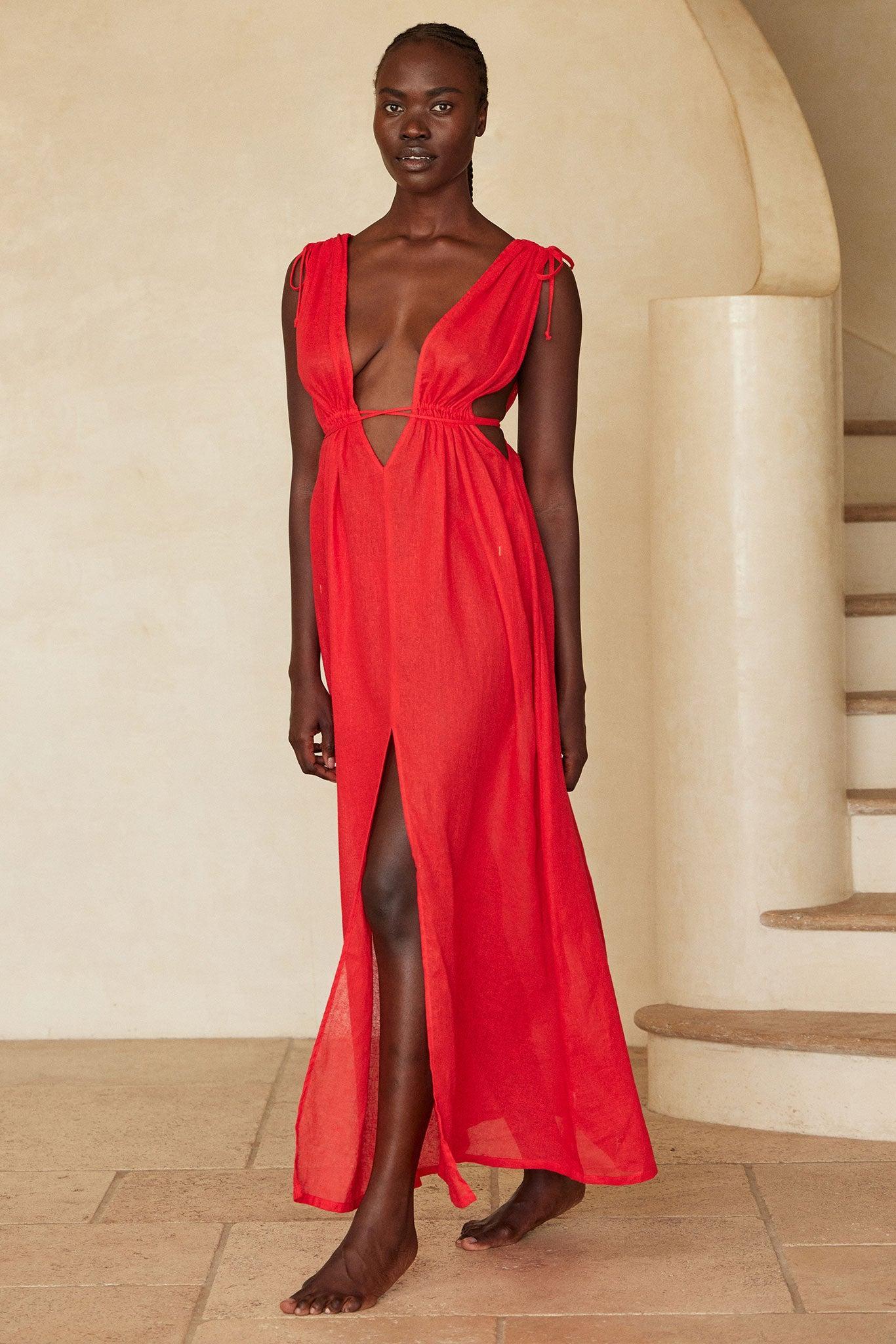 Mallorca Dress - Chili Pepper Product Image