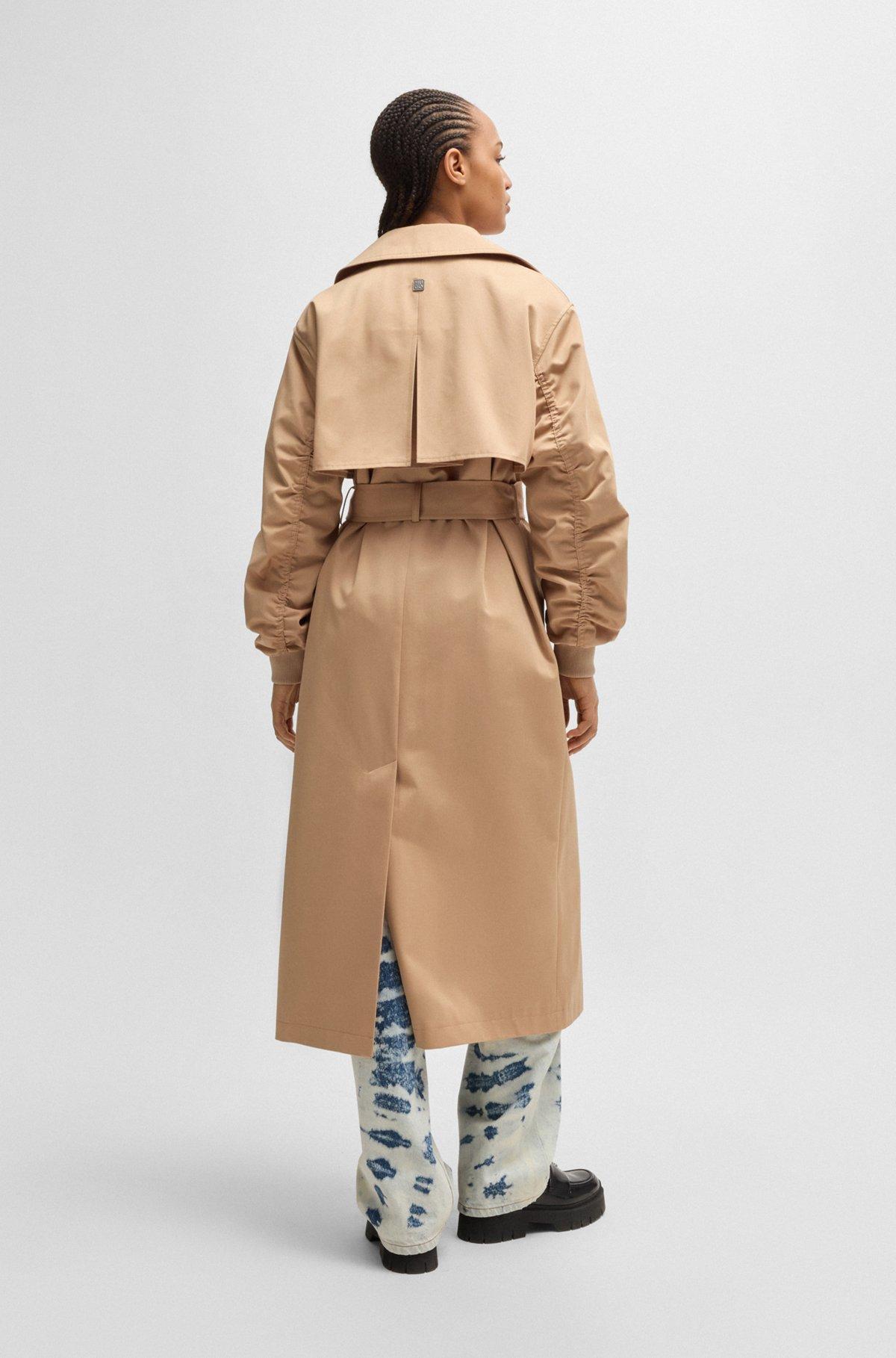 Oversize-fit cotton trench coat Product Image