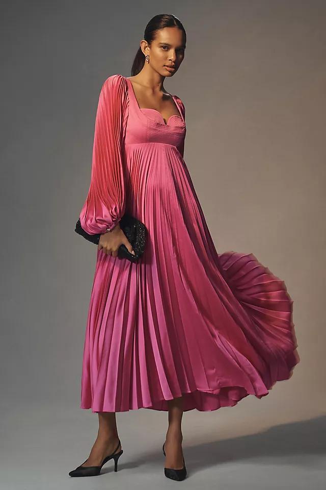 Acler Elkington Long-Sleeve Sweetheart Maxi Dress Product Image