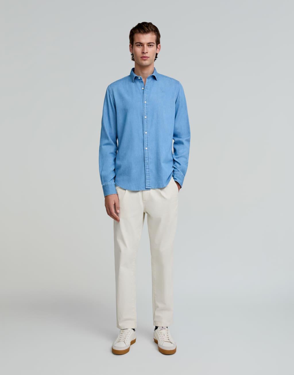 Scalpers denim shirt in blue Product Image