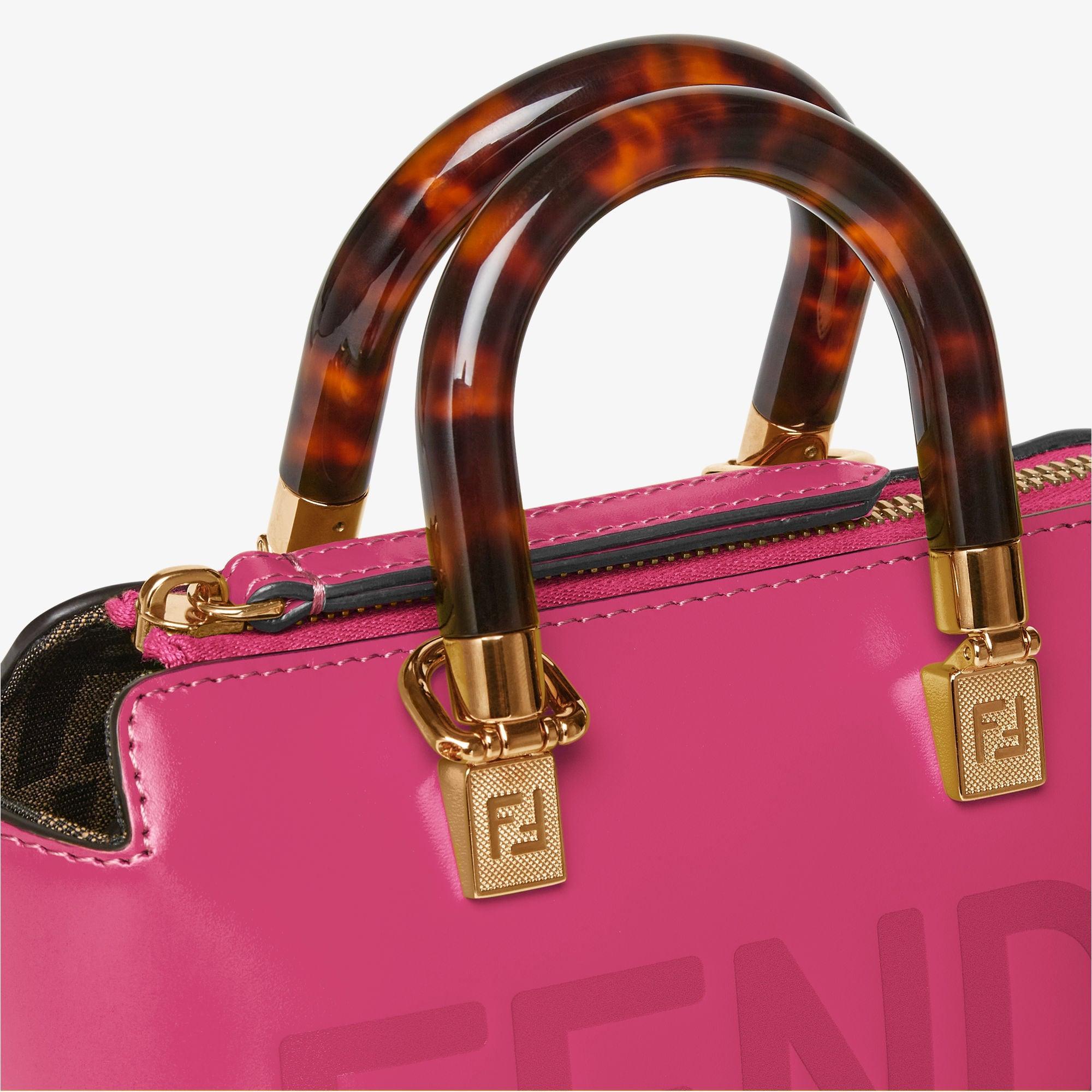 By The Way MiniFuchsia leather small Boston bag Product Image