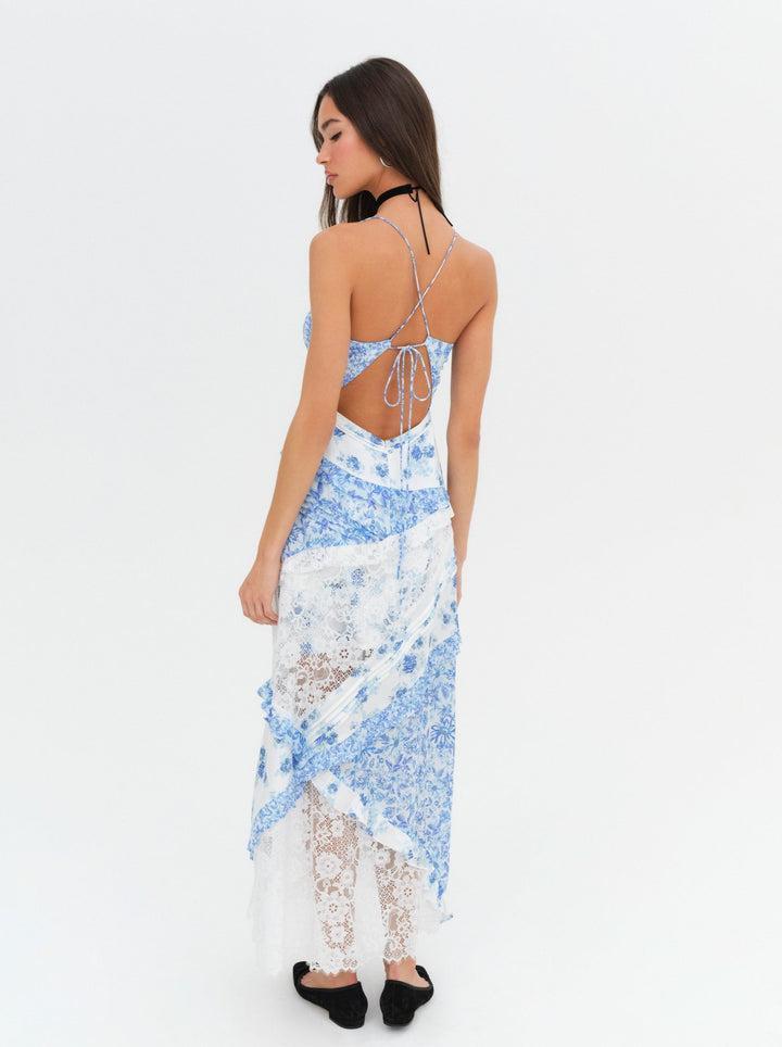 Rosalyn Maxi Dress — Blue Product Image