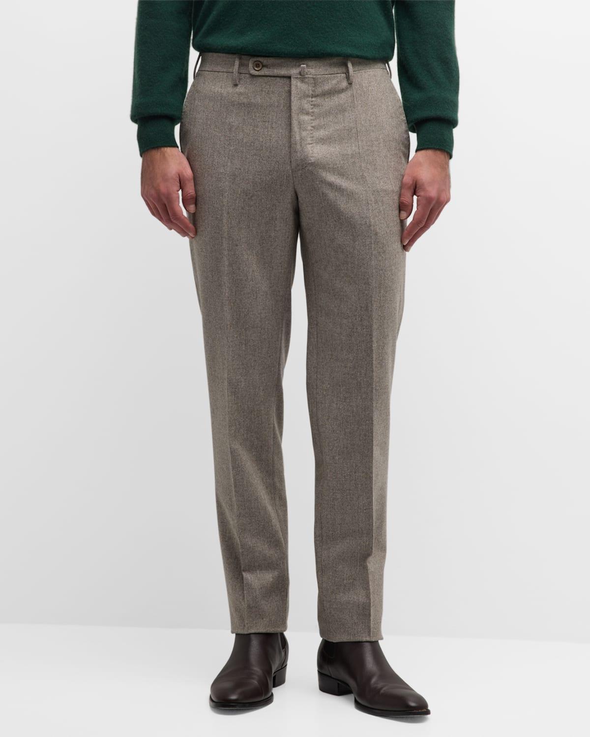 Mens Melange Stretch Twill Dress Pants Product Image