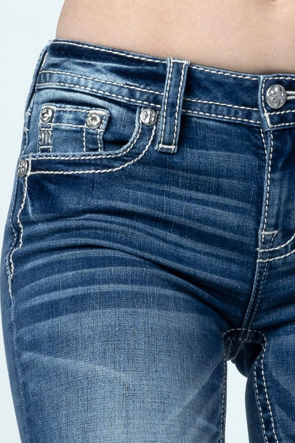 Paisley Peekaboo Bootcut Jeans Product Image