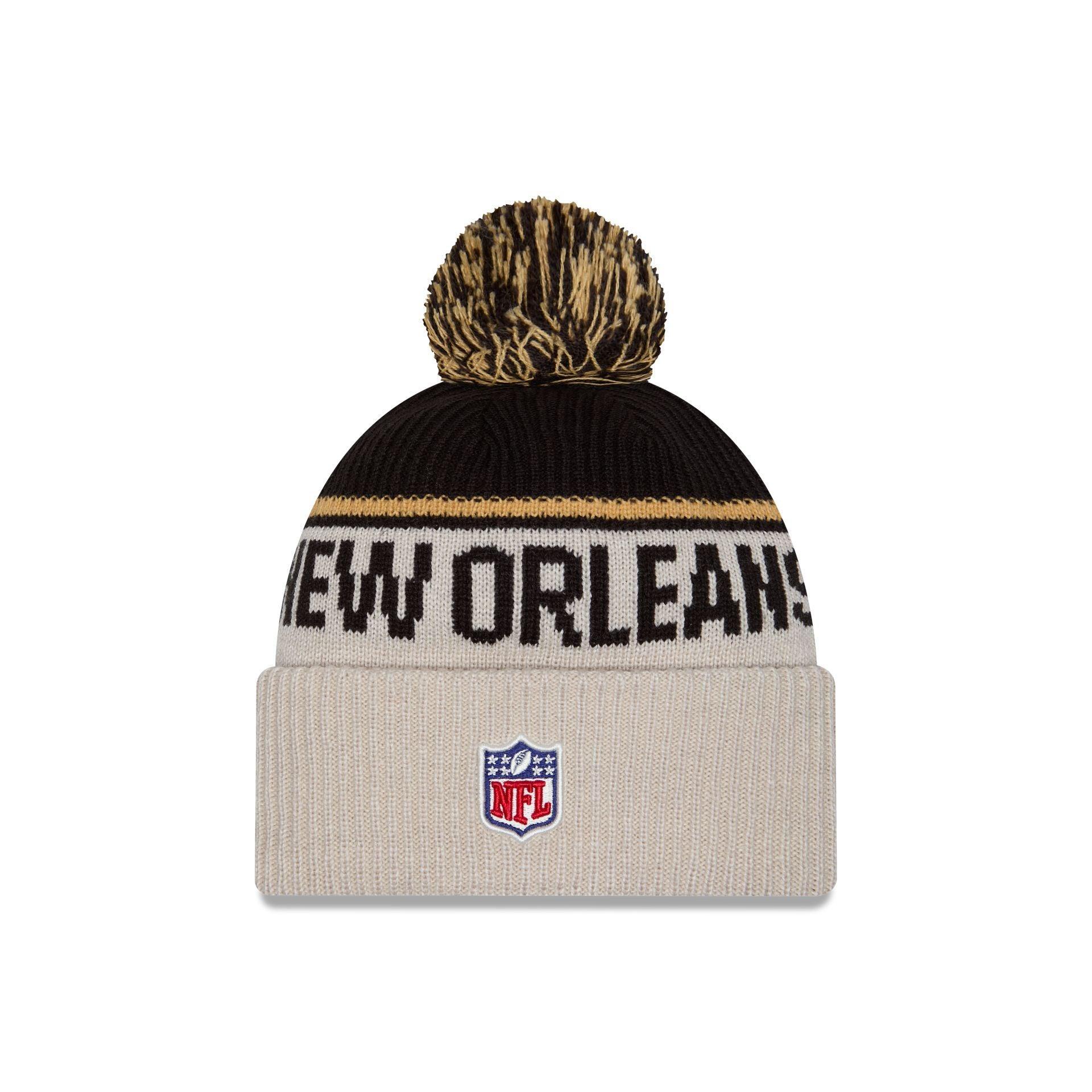 New Orleans Saints 2024 Cold Weather Historic Pom Knit Hat Male Product Image