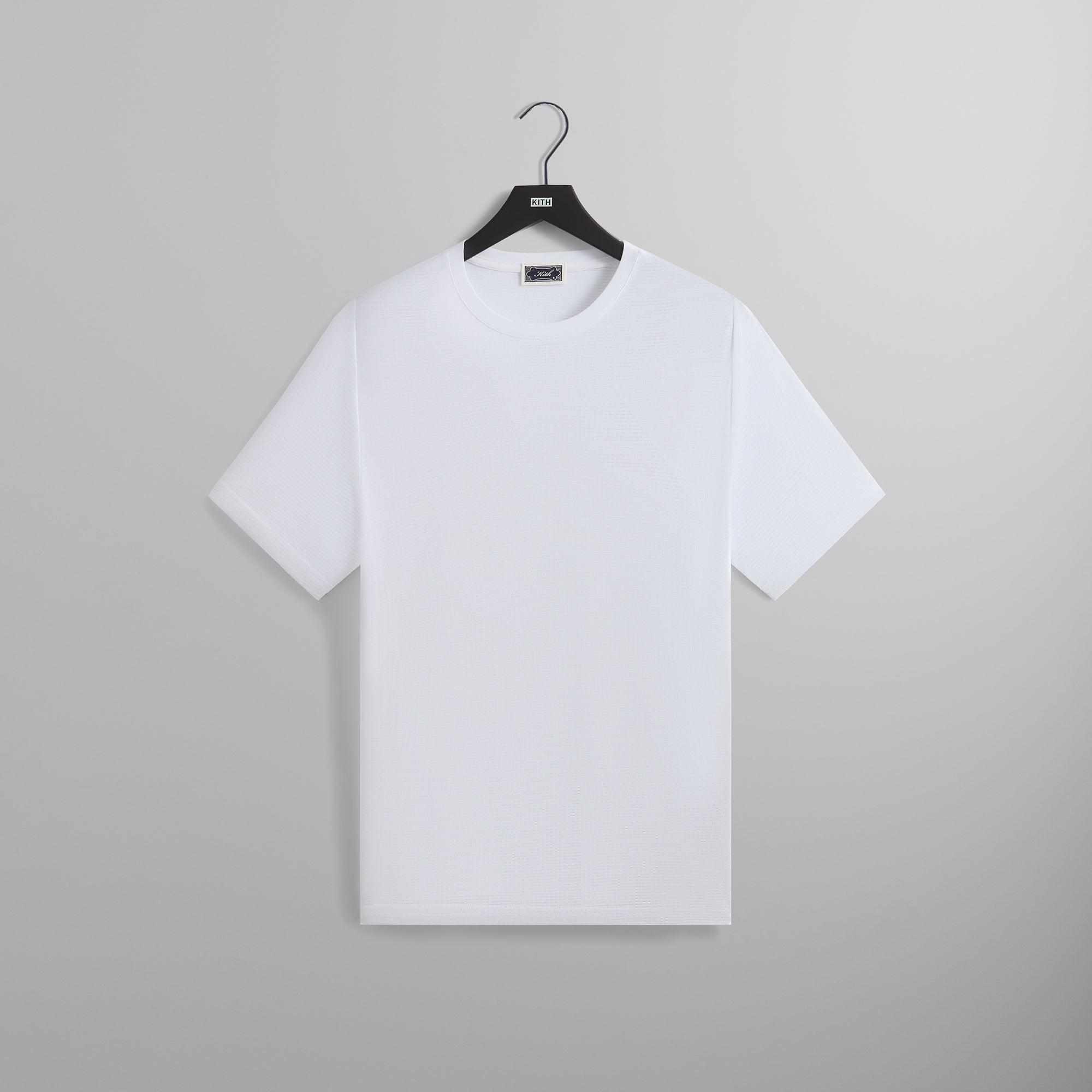 Kith Pointelle Mesh Heathrow Tee - White Male Product Image