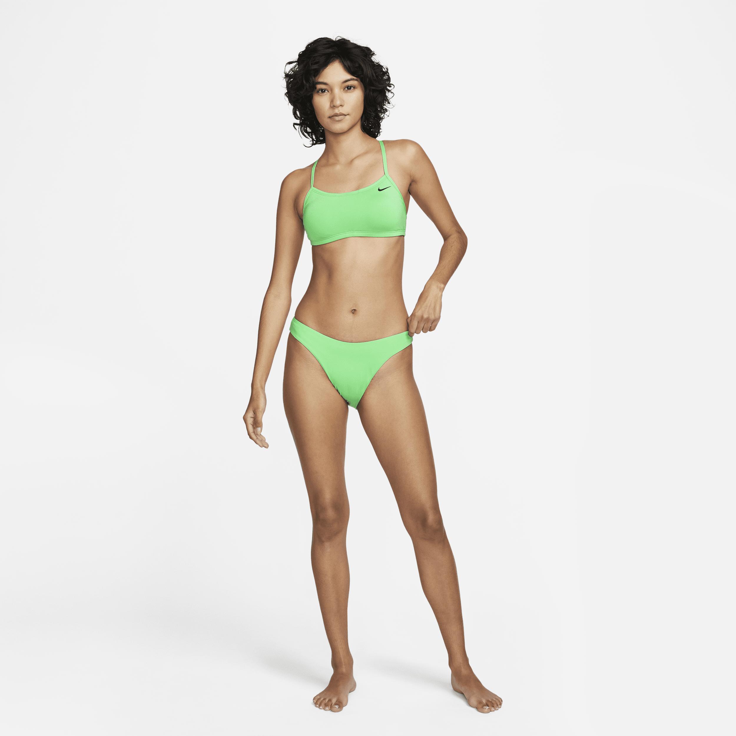 Nike Women's Essential Sling Bikini Swim Bottom in Green, Size: Medium | NESSC230-380 Product Image