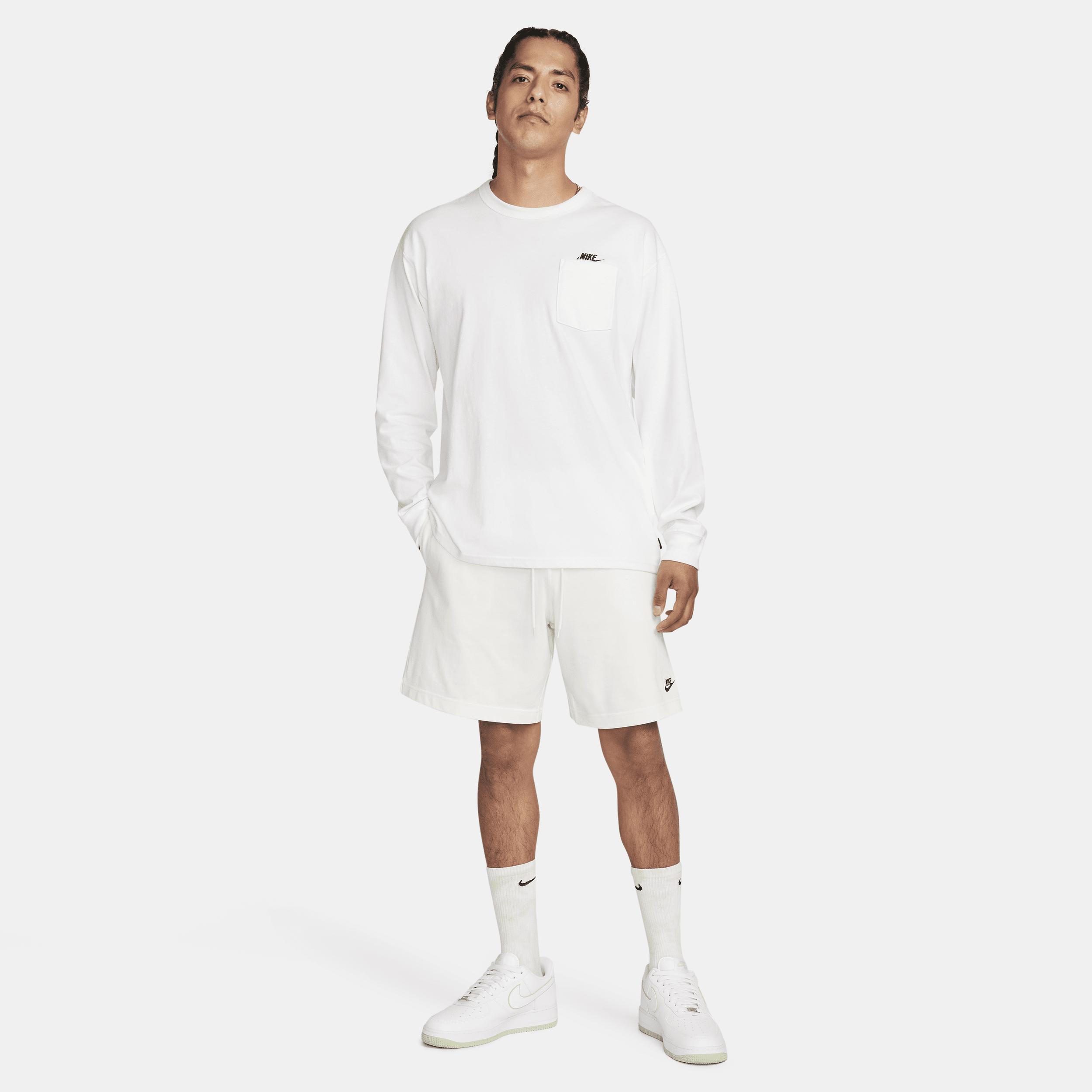 Nike Mens Nike Club Knit Shorts - Mens Sail/Black Product Image