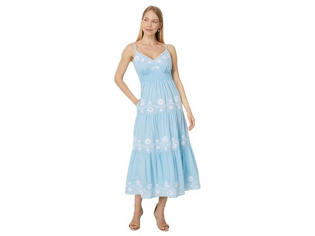 Lilly Pulitzer Aviry Embroidered Cotton (Hydra ) Women's Dress Product Image