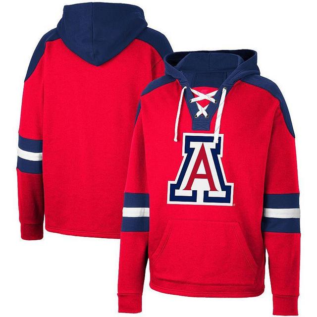 Mens Colosseum Arizona Wildcats Lace-Up 4.0 Pullover Hoodie Product Image