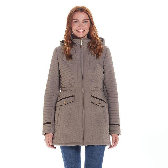 Womens Weathercast Quilted Walker with Faux Suede Details Product Image