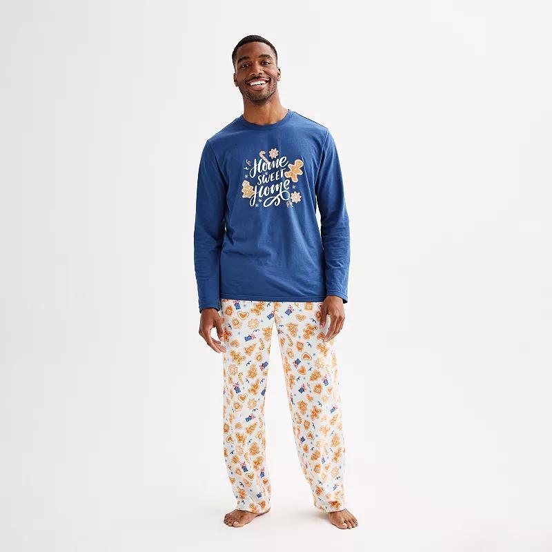 Mens Jammies For Your Families Cookie Top & Bottoms Pajama Set Product Image