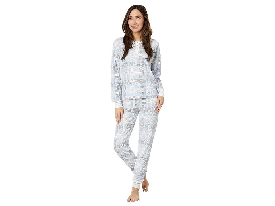 P.J. Salvage Starlet Ski Jammies PJ Set Mist) Women's Pajama Sets Product Image