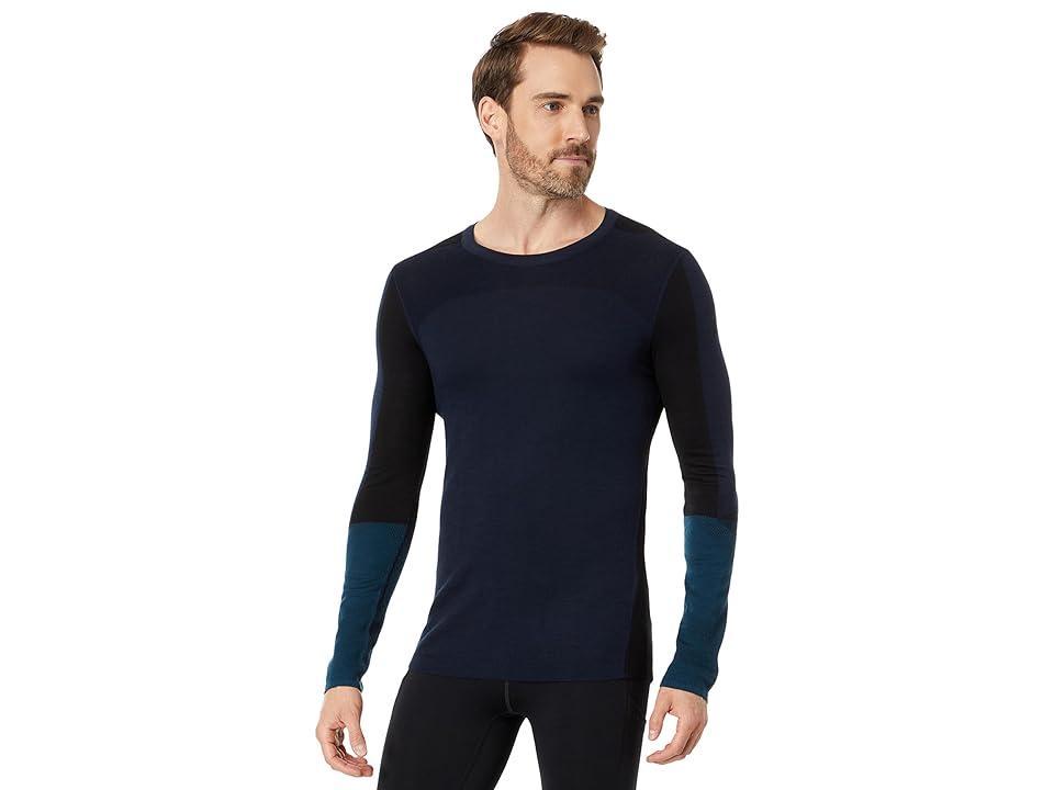 Smartwool Men's Intraknit Thermal Merino Colorblock Crew Base Layer To - XXL - Black / Winter Moss Product Image