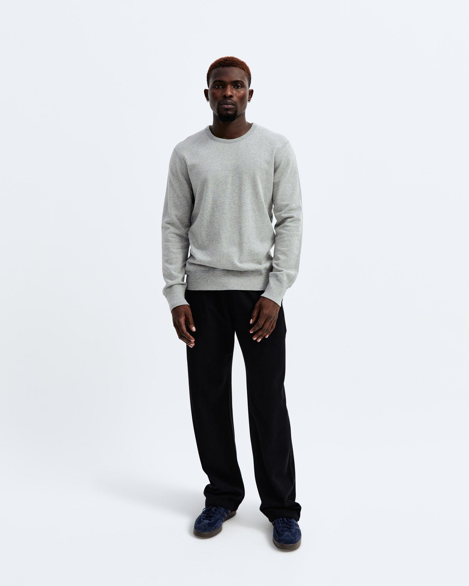 Lightweight Terry Slim Crewneck Male Product Image