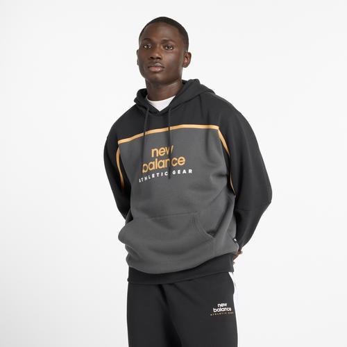 New Balance Mens Footlocker 50th Collab Fleece Pullover Hoodie - Black/Gold Product Image