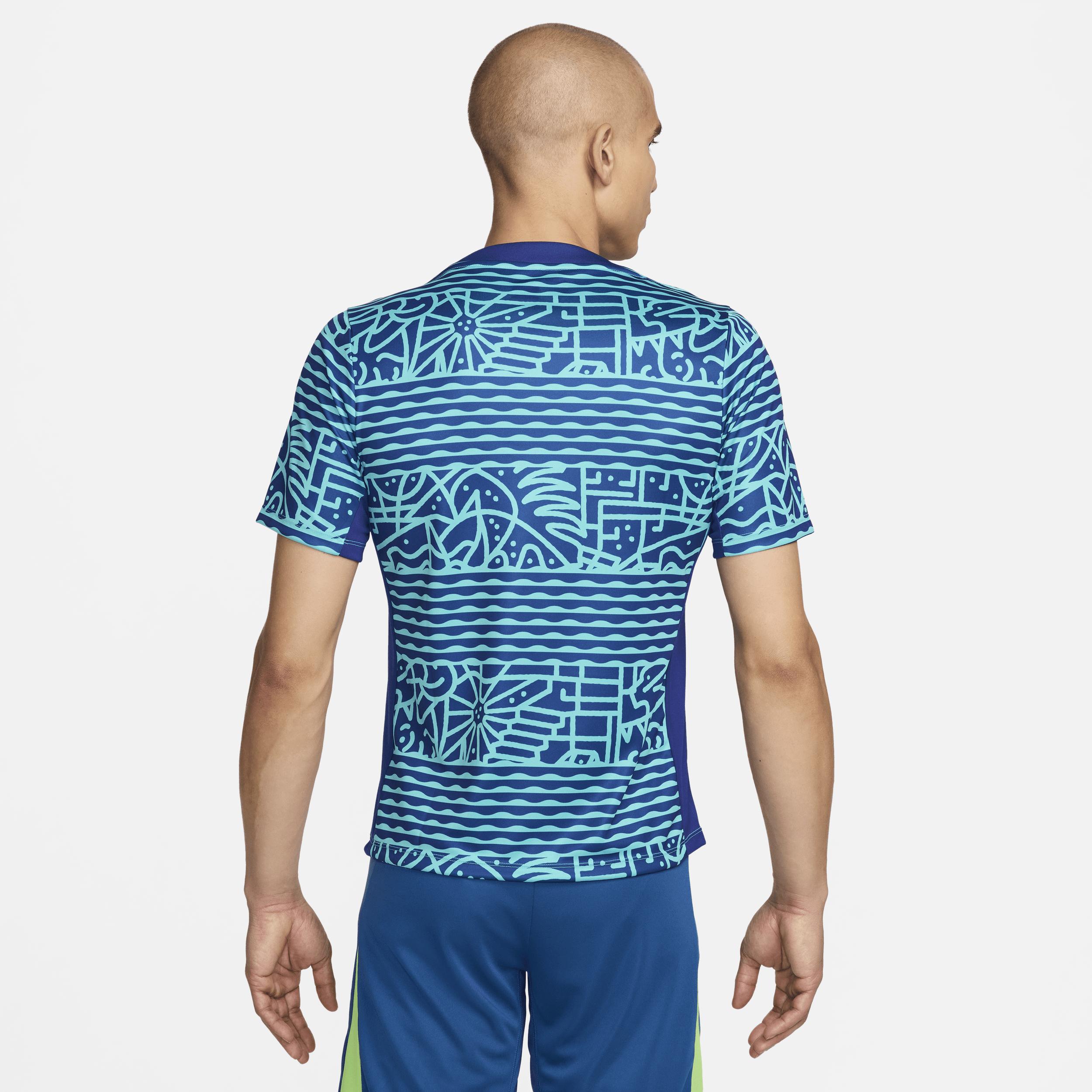 Brazil Academy Pro Nike Mens Dri-FIT Soccer Pre-Match Short-Sleeve Top Product Image