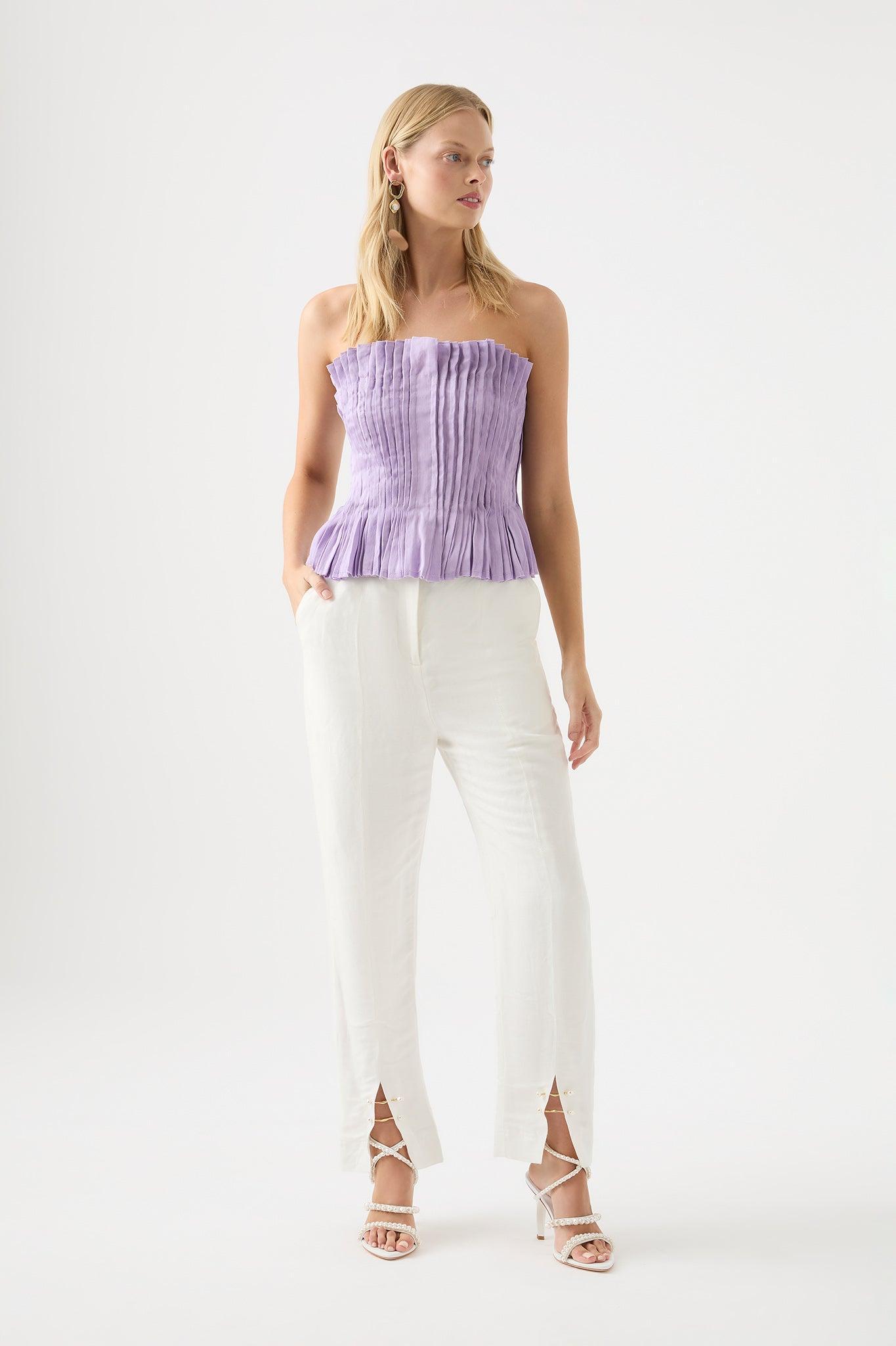 Horizon Pintucked Corset Top Product Image