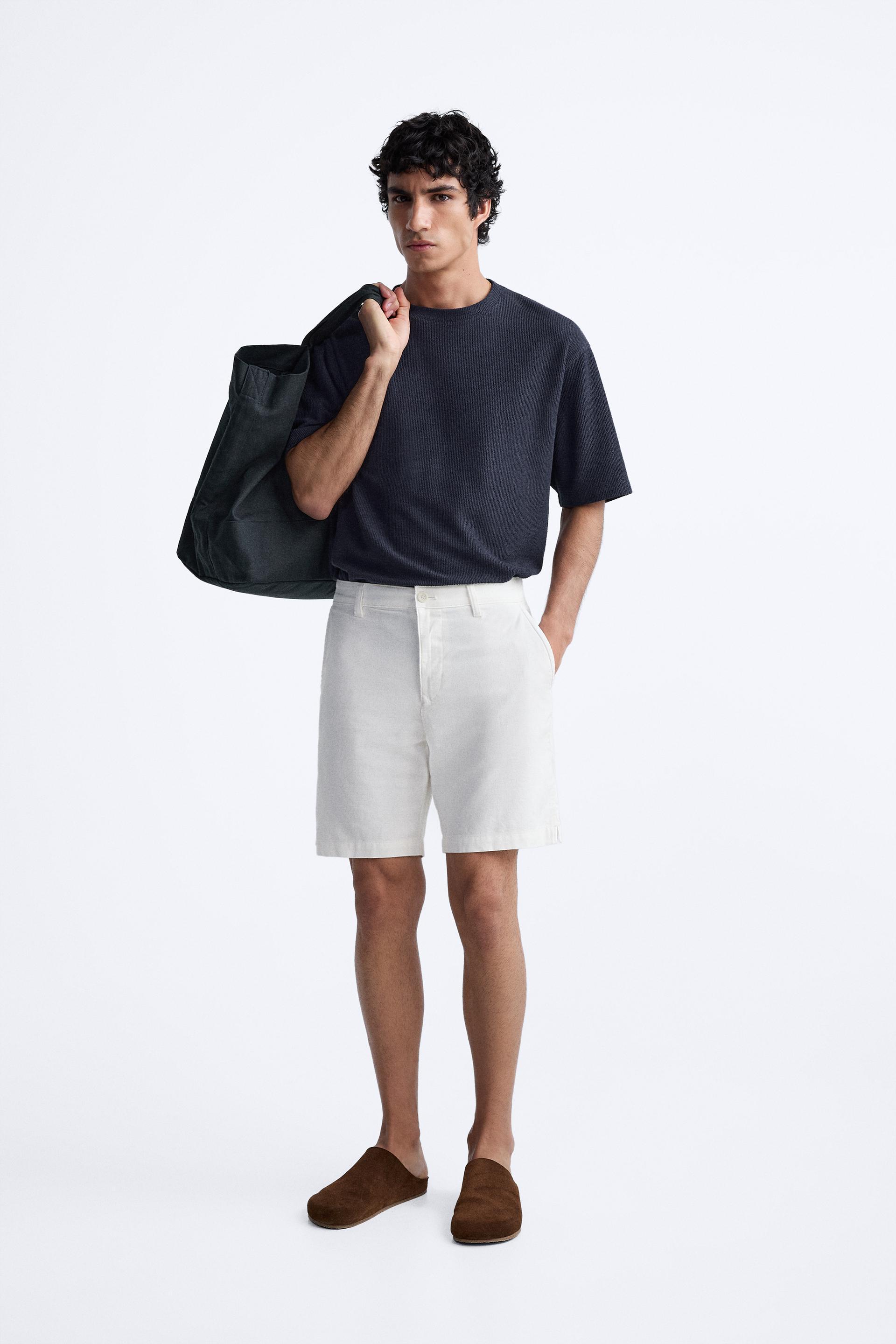 COTTON LINEN SHORTS Product Image