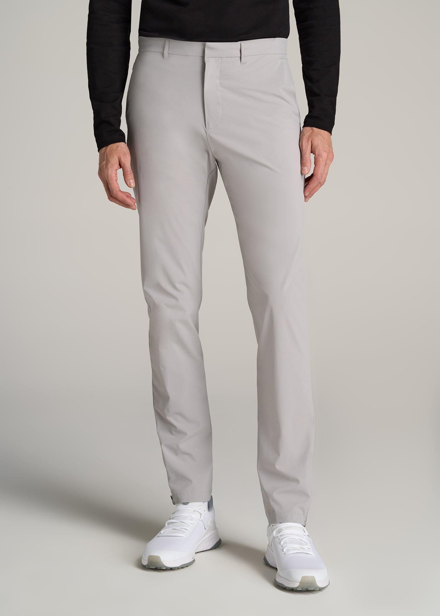 Performance TAPERED-FIT Chino Pants for Tall Men in Light Grey Product Image