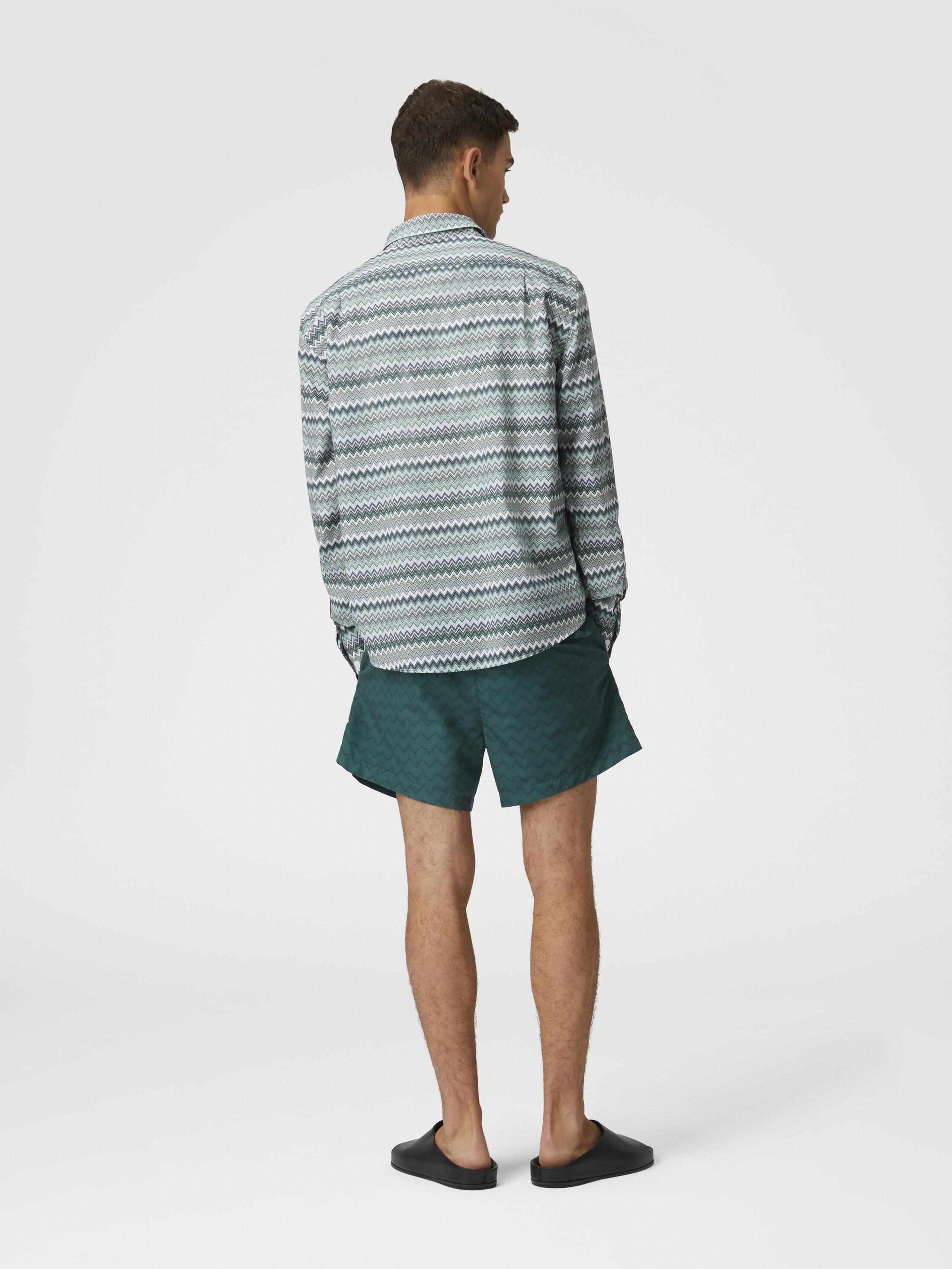 Tonal zigzag swim trunks Product Image