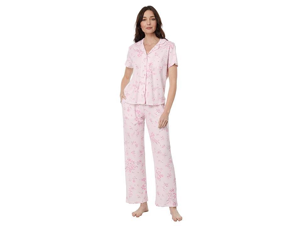 Karen Neuburger Petite Blossom Short Sleeve Printed Girlfriend PJ Set (Sweet Sunday Floral) Women's Pajama Sets Product Image