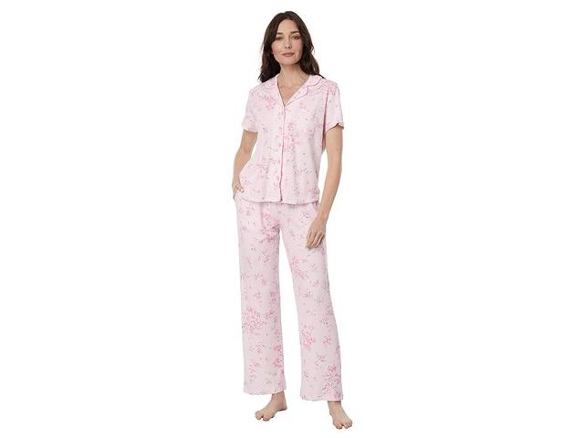 Karen Neuburger Petite Blossom Short Sleeve Printed Girlfriend PJ Set (Sweet Sunday Floral) Women's Pajama Sets Product Image