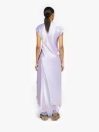 ASYMMETRIC LACE TRIM LAYERED DRESS in purple | JW Anderson US  Product Image