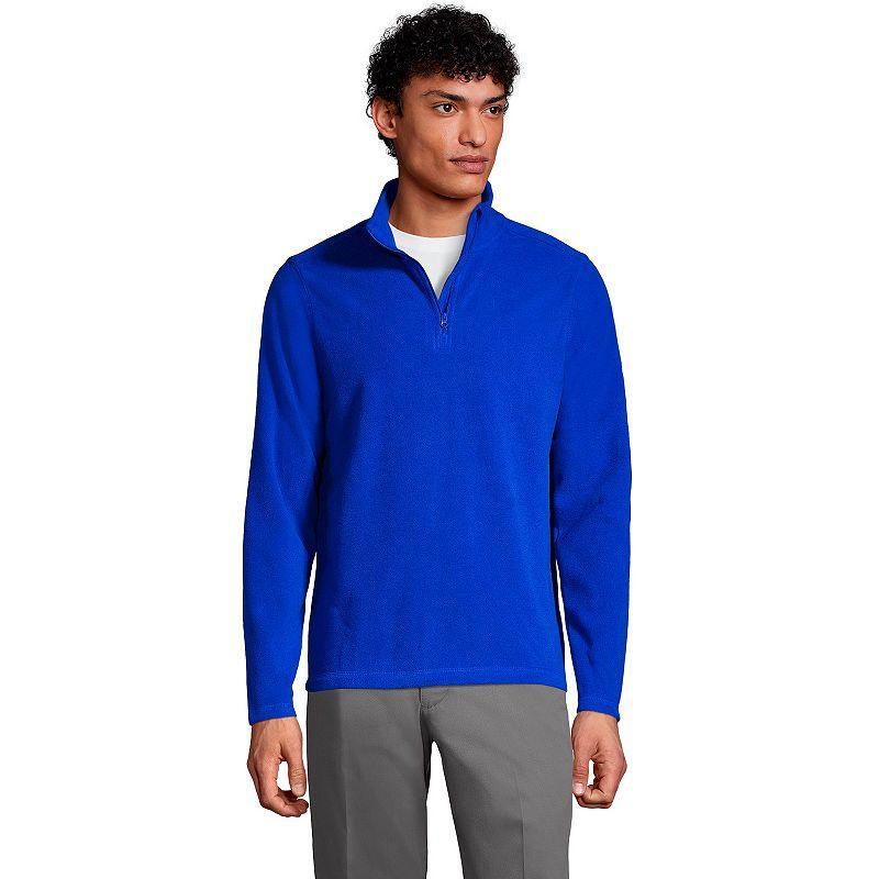 Mens Lands End Lightweight Fleece Quarter Zip Pullover Product Image