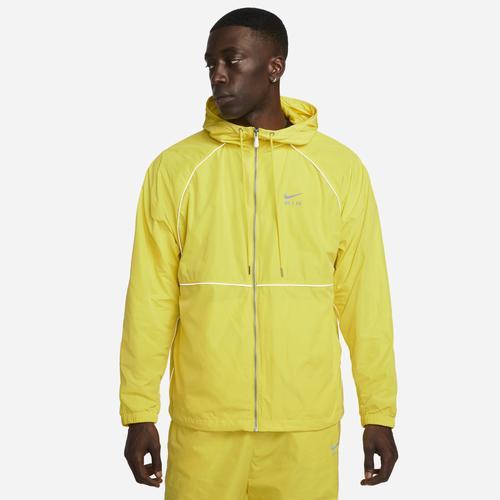 Nike Mens Nike Air Woven Jacket - Mens Yellow Strike/Black Product Image