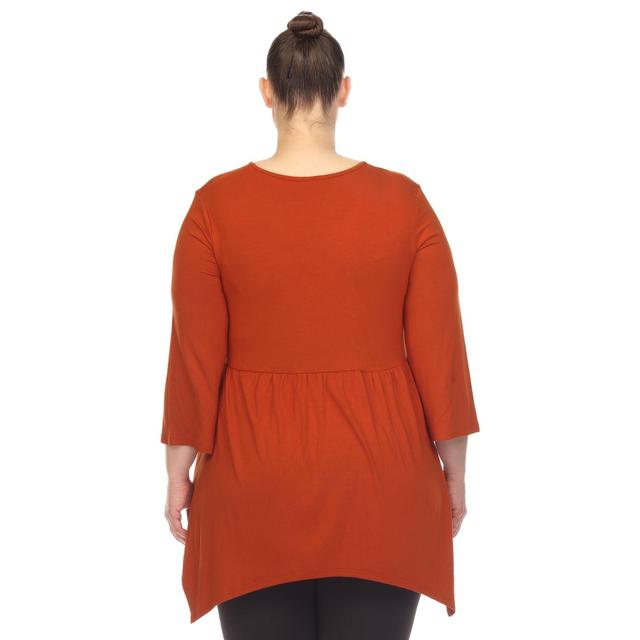 Empire Waist V-Neck Tunic Top - Plus Product Image