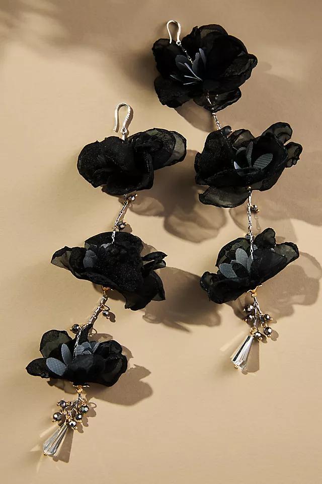 Triple Flower Earrings Product Image