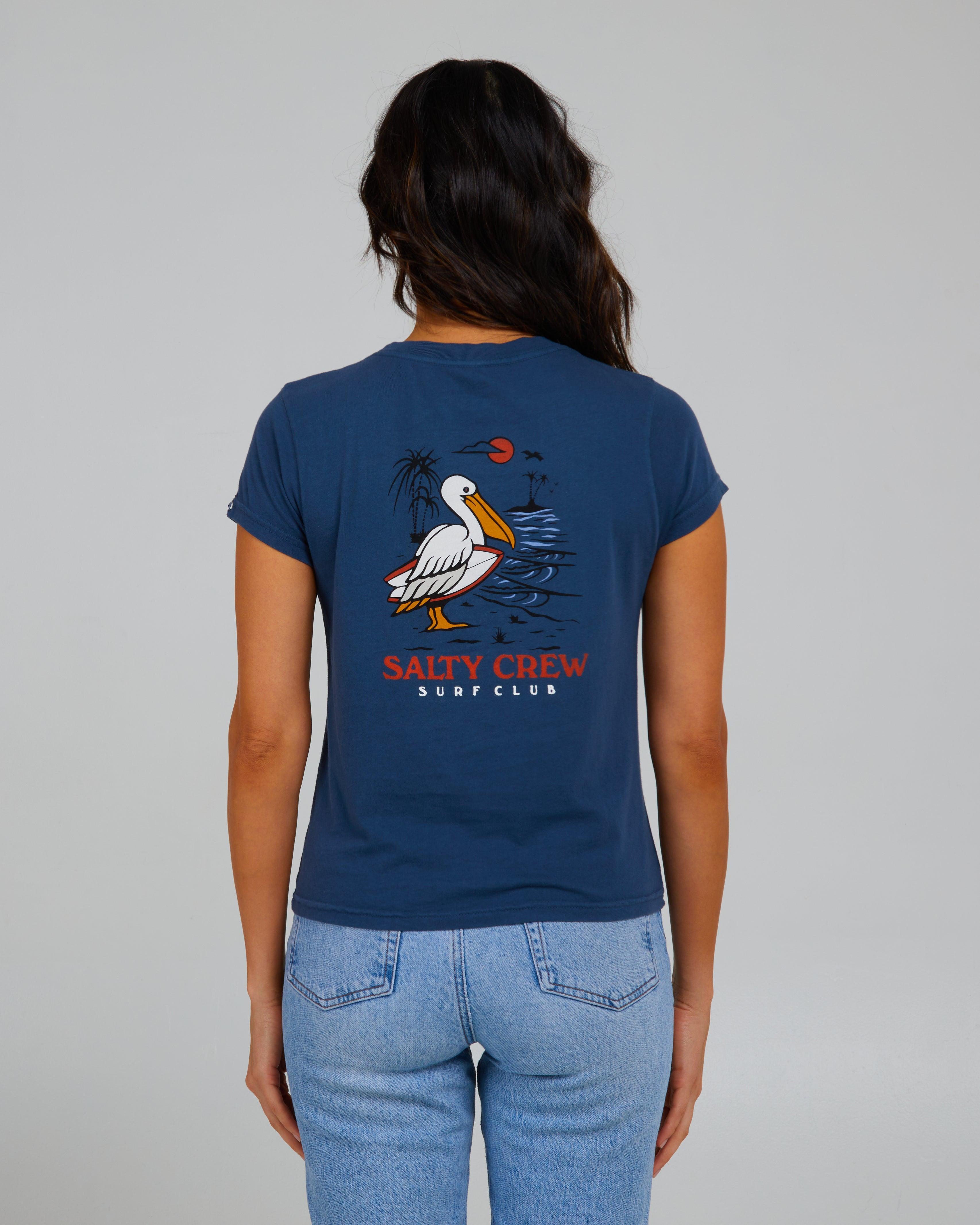 Surf Check Denim Modern Tee Female Product Image