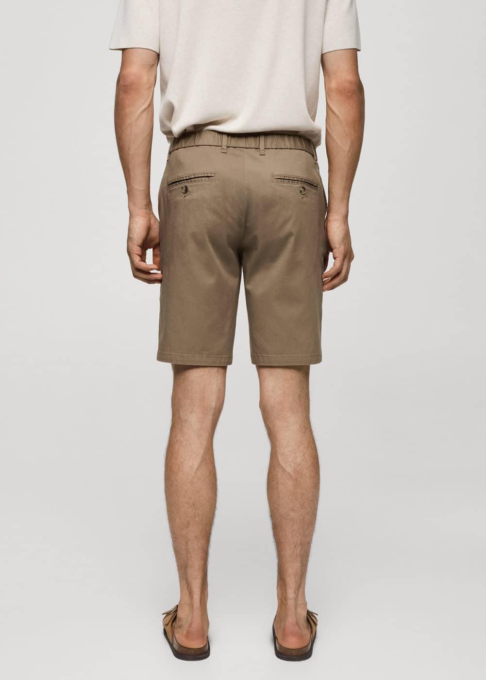 MANGO MAN - Slim-fit chino cotton bermuda shorts tobacco brownMen Product Image