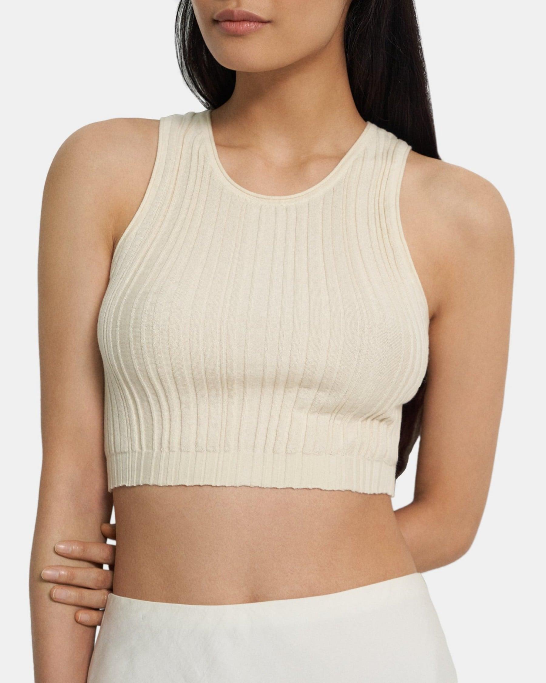 Cropped Tank in Cotton-Cashmere product image