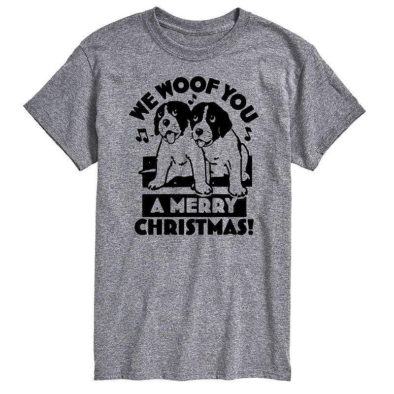 Big & Tall We Woof You Merry Christmas Graphic Tee, Mens Product Image