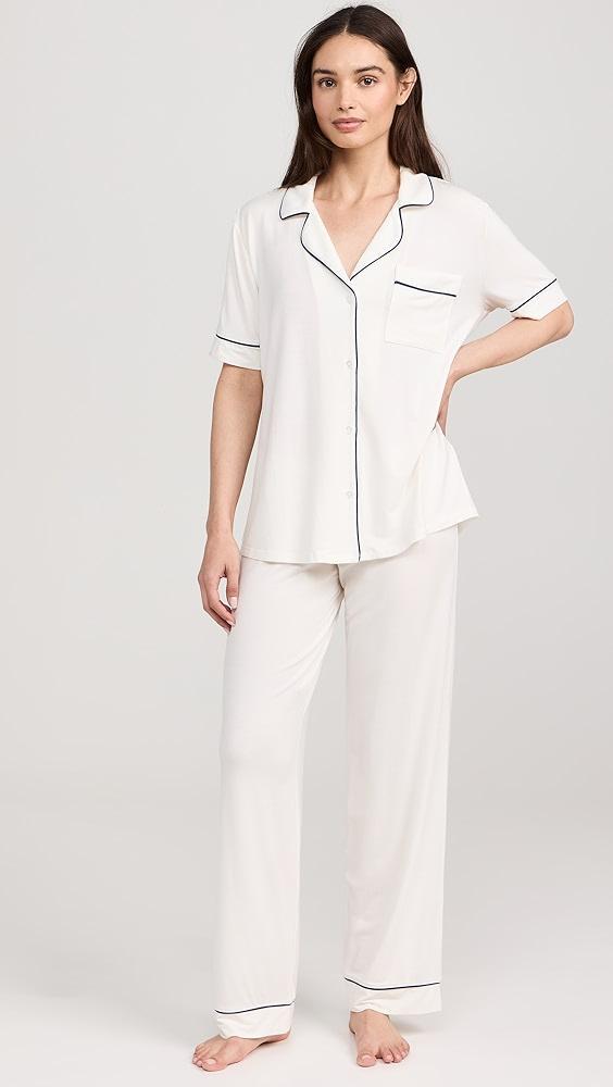 Eberjey Gisele The Short Sleeve Long PJ Set | Shopbop Product Image