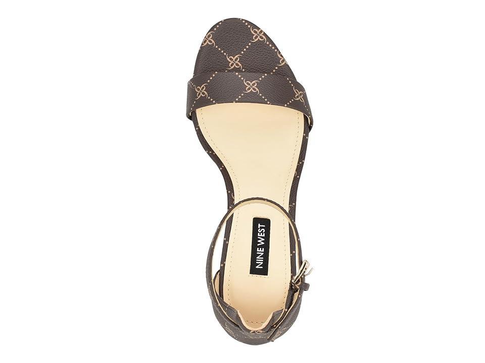 Nine West Pruce (Dark Brown Logo Multi) Women's Shoes Product Image