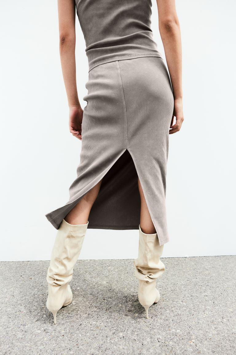 Ribbed Pencil Skirt Product Image