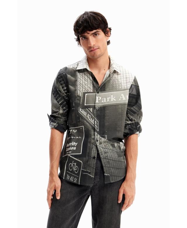 Desigual Mens Poplin Nyc shirt Product Image