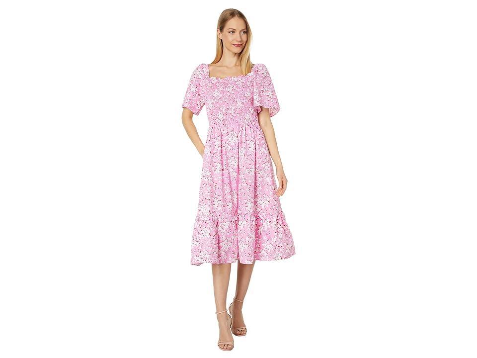 Draper James Deana Smocked Dress Multi) Women's Clothing product image