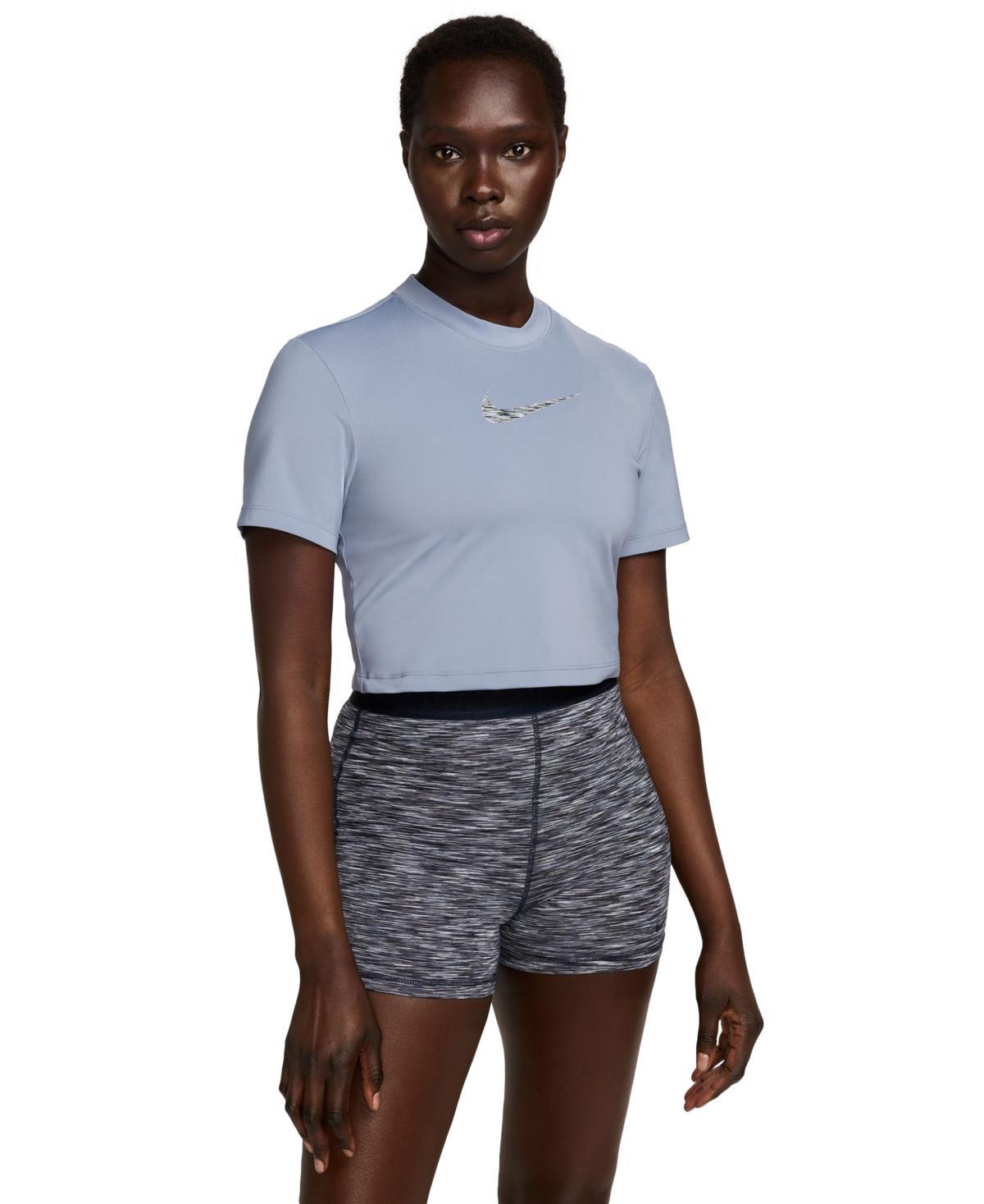 Nike Womens Pro Dri-fit Short-Sleeve Cropped Training Top Product Image