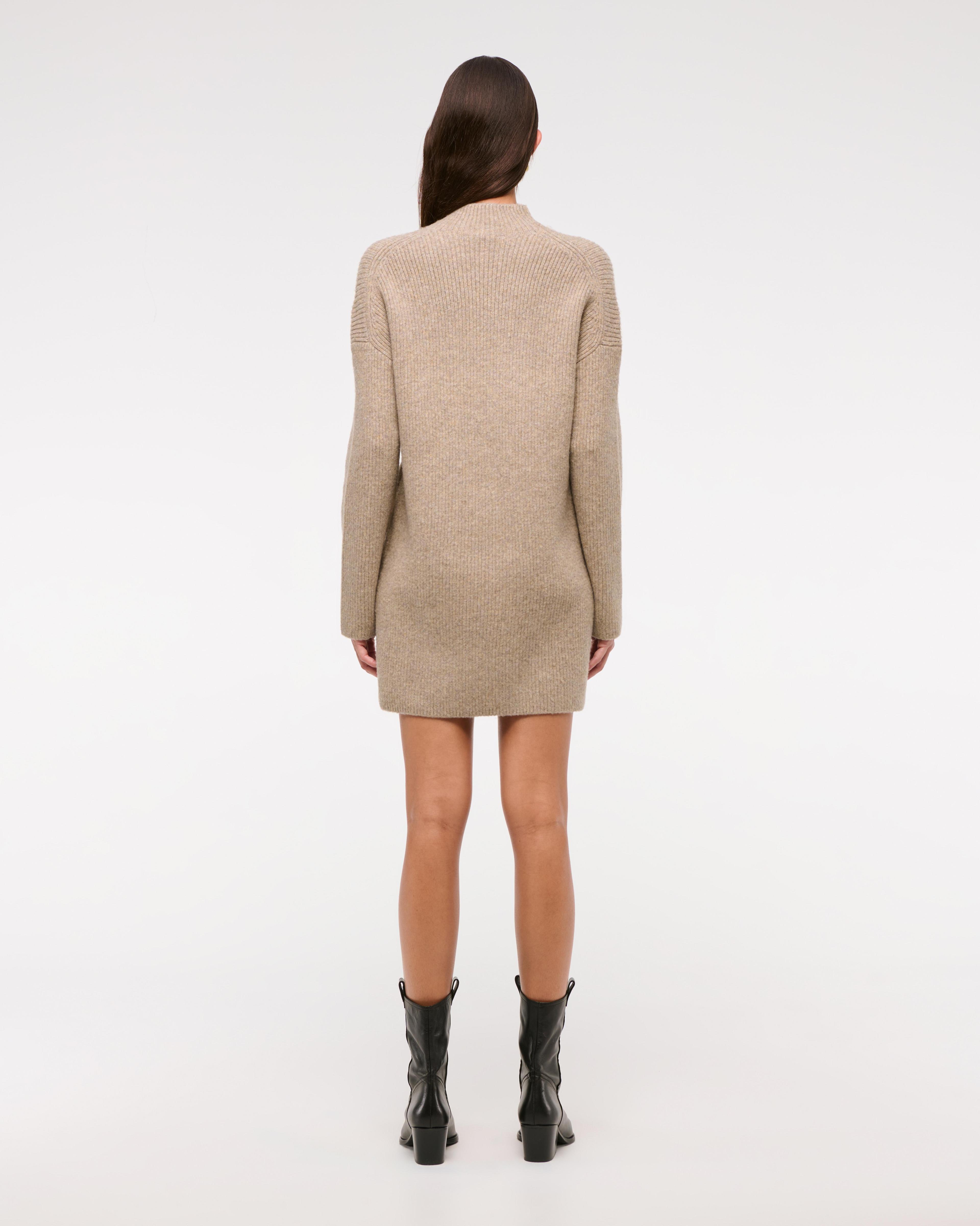 Easy Mockneck Mini Sweater Dress Product Image