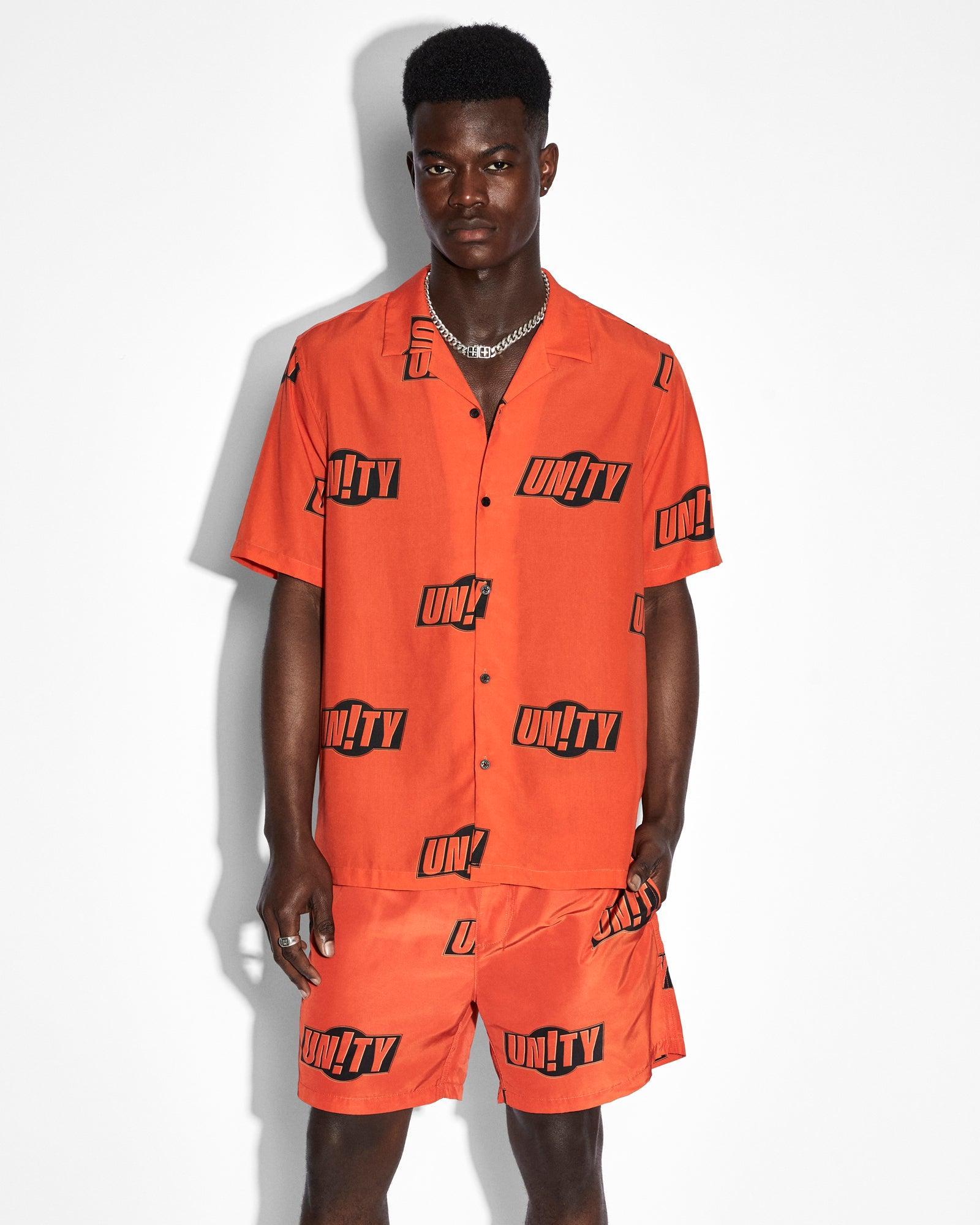 UNITY SIGN RESORT SS SHIRT ORANGE Male Product Image