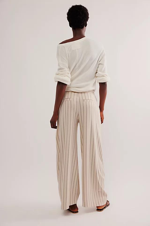 Tegan Striped Barrel Trousers Product Image