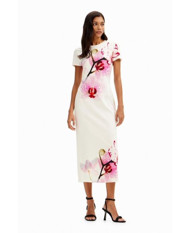 Desigual Womens M. Christian Lacroix orchid midi dress Product Image